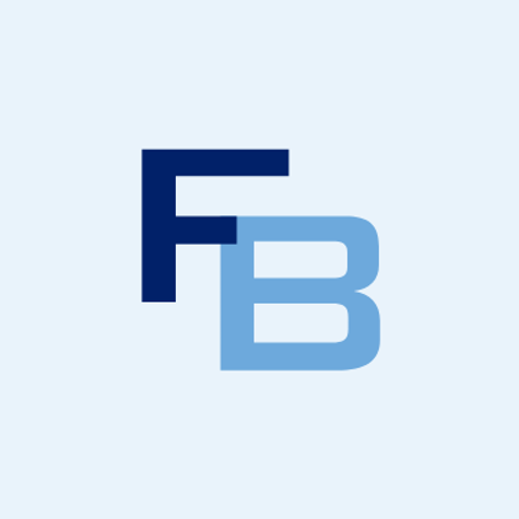 First Bank Logo of a F and B